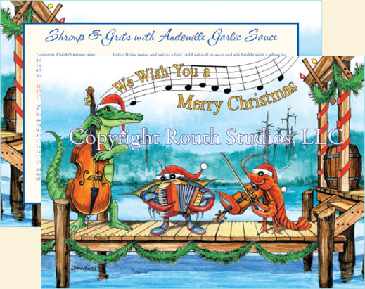 Gulf Coast Louisiana Cajun Christmas Cards